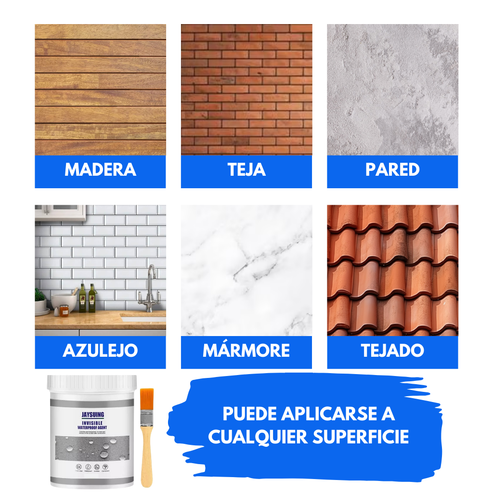 SELLADOR IMPERMEABILIZANTE INVISIBLE ORIGINAL®, PARA DARLE FIN A LA HUMEDAD!!