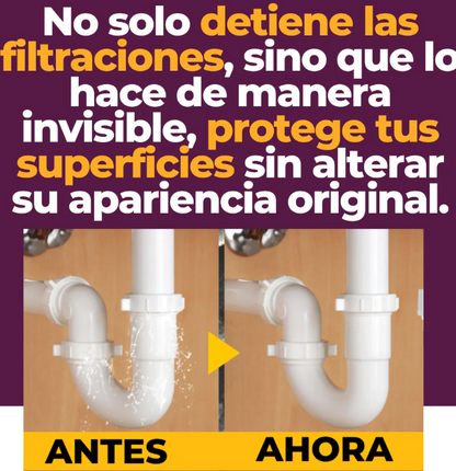 SELLADOR IMPERMEABILIZANTE INVISIBLE ORIGINAL®, PARA DARLE FIN A LA HUMEDAD!!